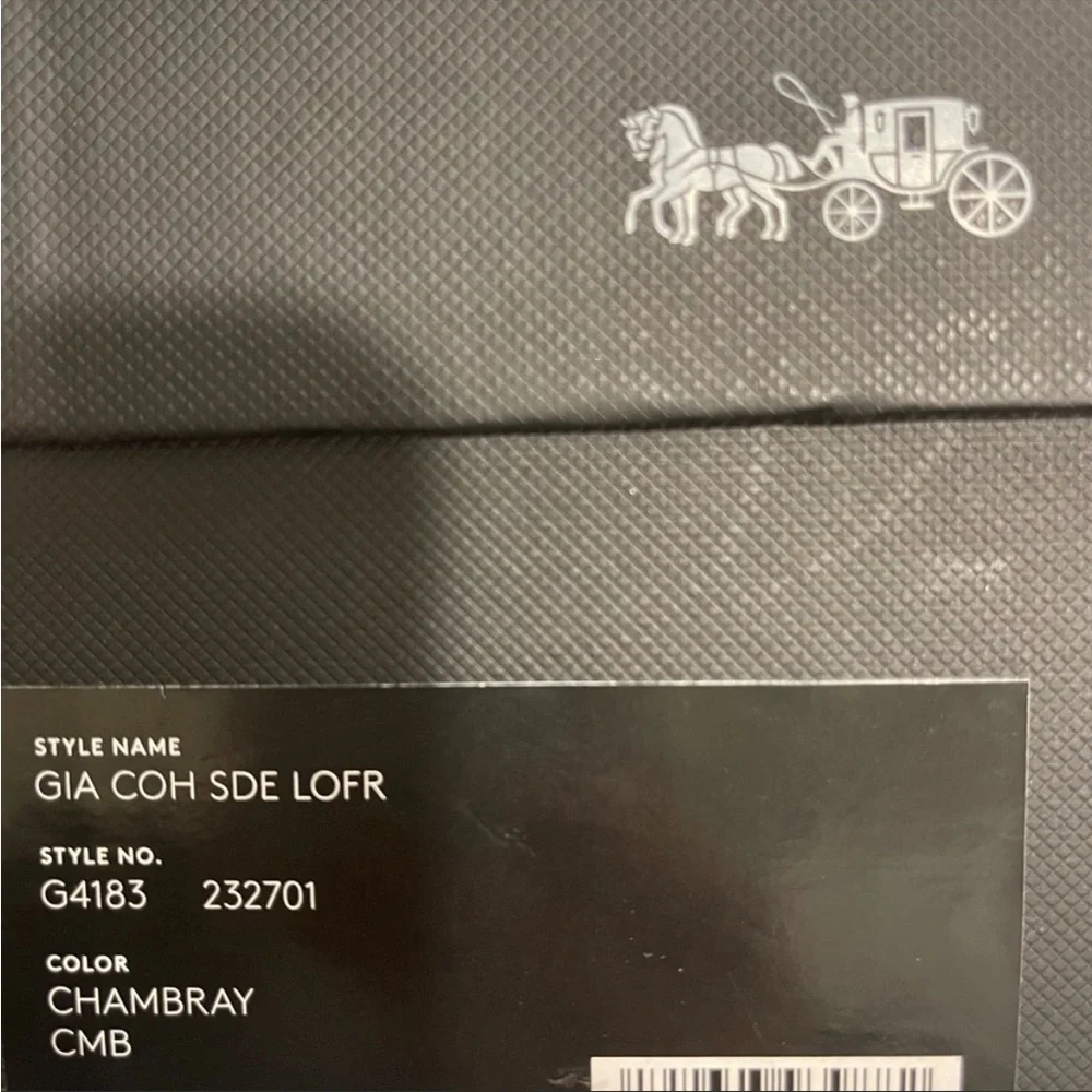 Coach Gia Suede Loafers in Chambray size 7 - Picture 6 of 6